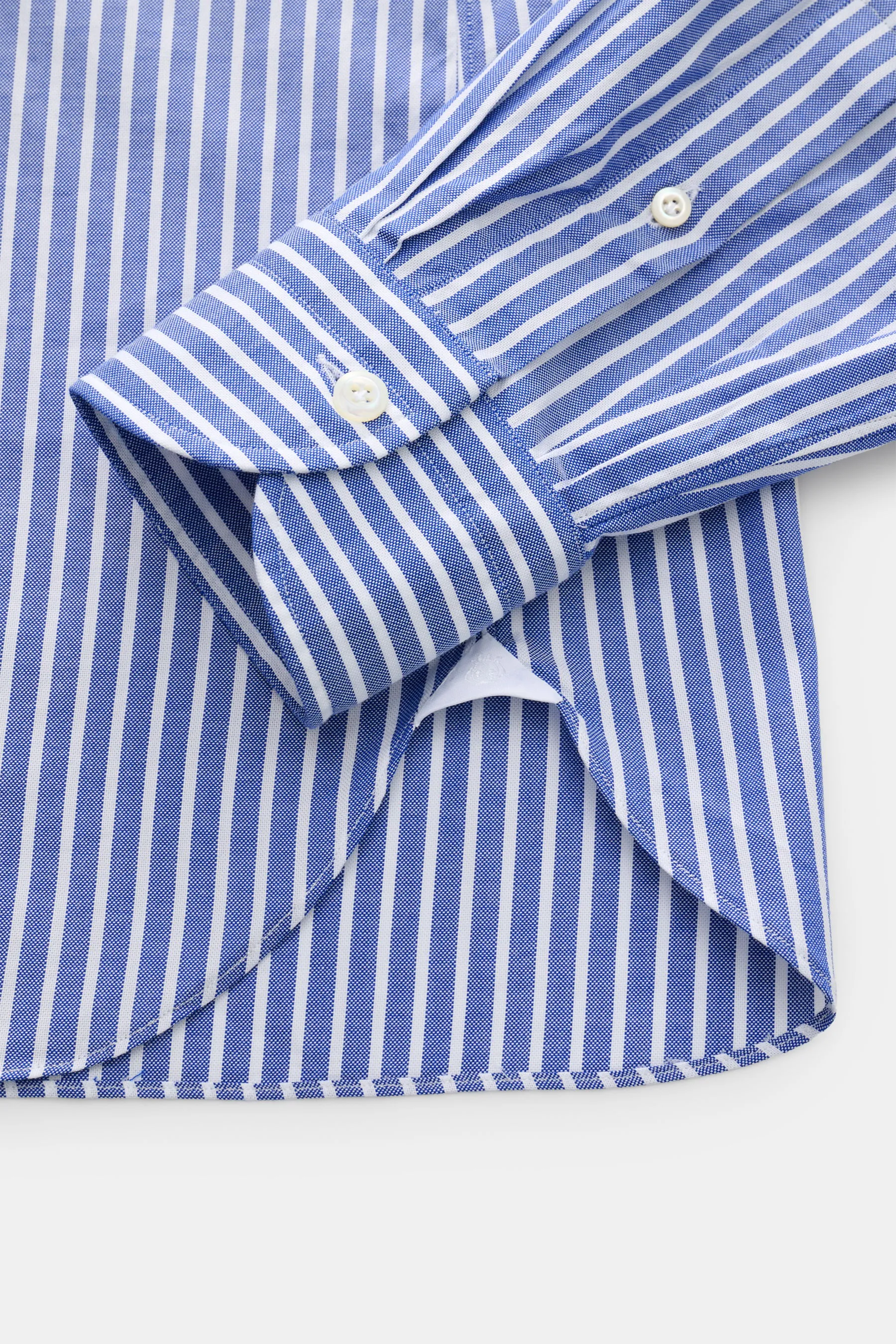 Giampaolo - Herren - Casual Hemd Haifisch-Kragen navy/weiß gestreift – Bild 3