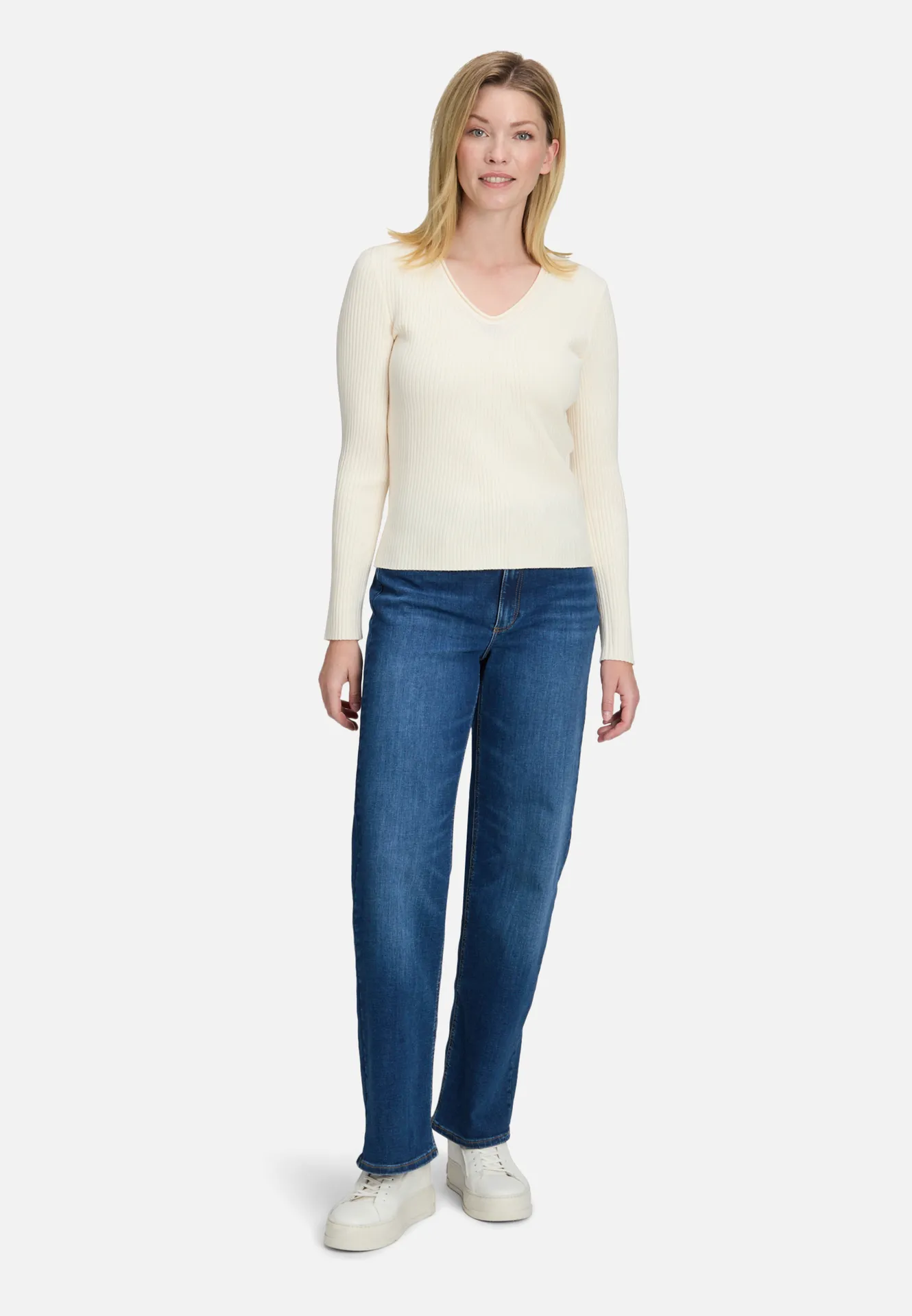 Feinstrickpullover mit Rippenstruktur – Bild 2