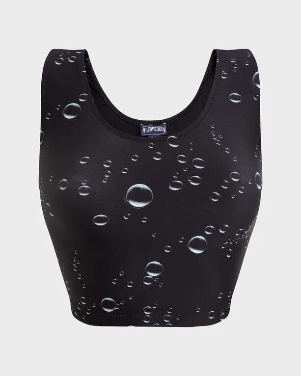 Vilebrequin - Bubble 3d Tankini-oberteil Für Damen - Rashguard - Frost - Schwarz - Größe S Vilebrequin - Bubble 3d Tankini-oberteil Für Damen - Rashguard - Frost - Schwarz - Größe S