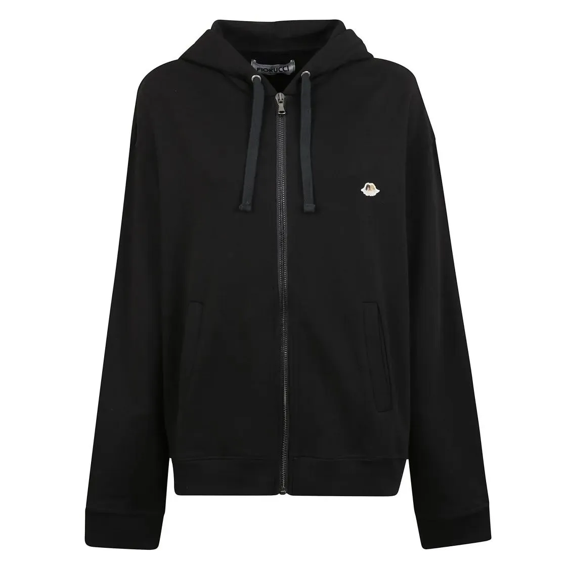 Fiorucci - Relaxed Zip Hoodie - Größe L - schwarz Fiorucci - Relaxed Zip Hoodie - Größe L - schwarz