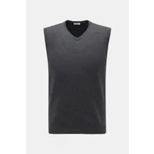 von Braun - Herren - Cashmere Pullunder dunkelgrau meliert von Braun - Herren - Cashmere Pullunder dunkelgrau meliert