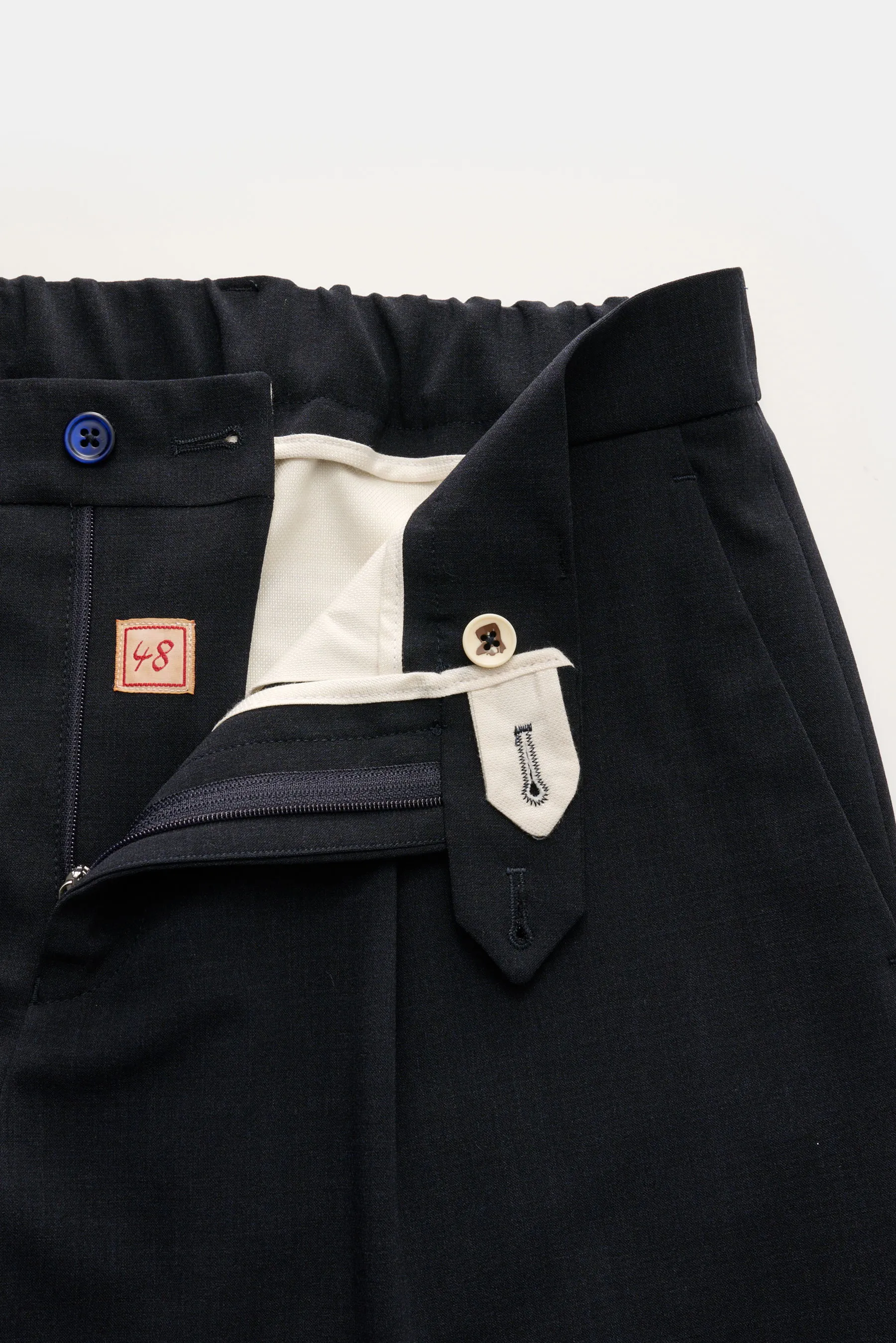 Marco Pescarolo - Herren - Wollhose 'Far' dark navy – Bild 4