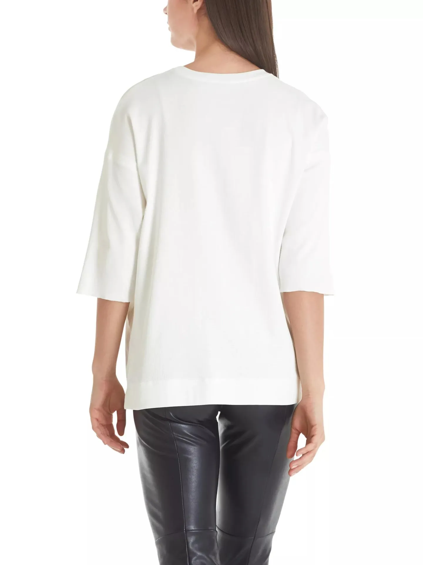 Marc Cain - Blusenshirt aus Baumwoll-Mix - Größe 34 - weiß – Bild 4