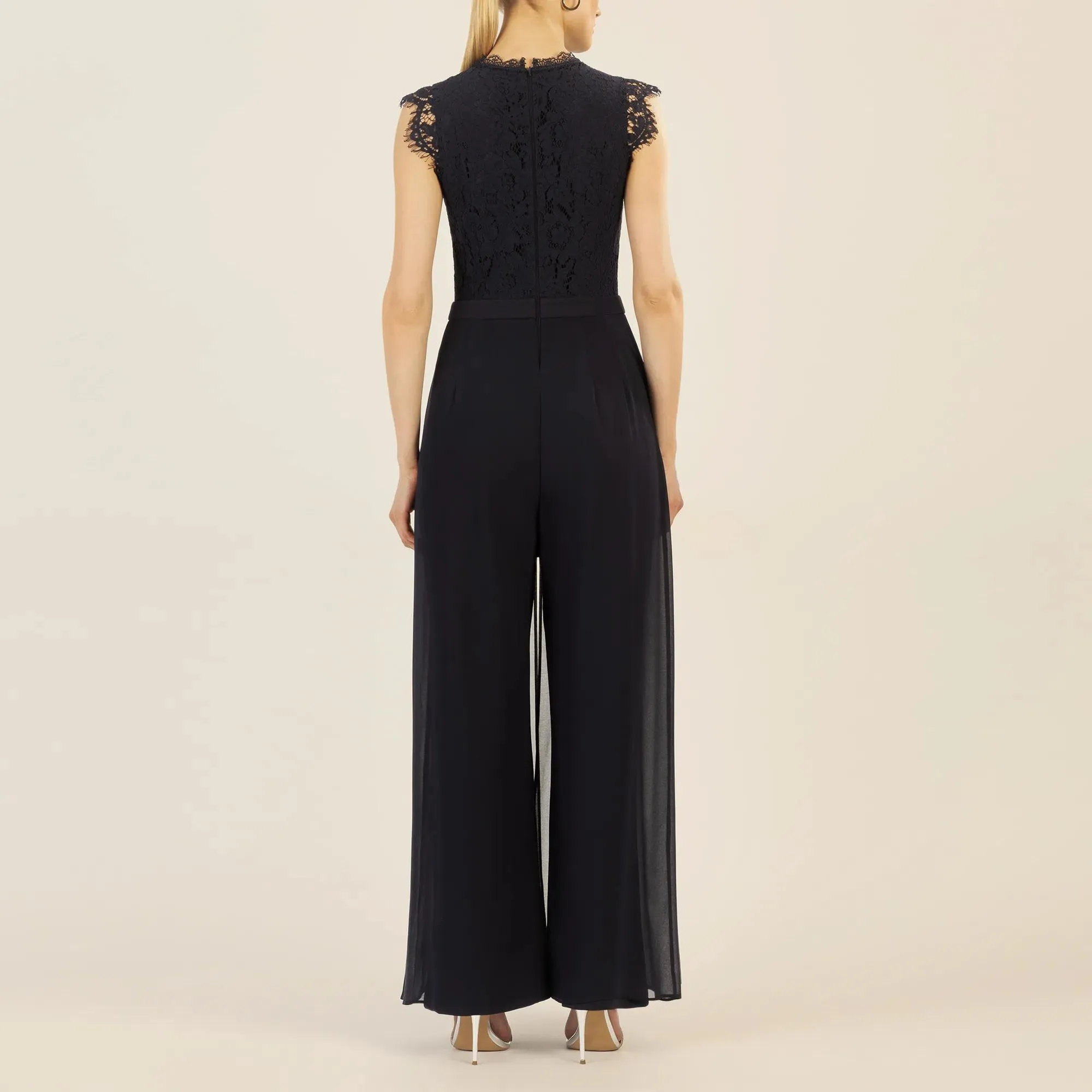 Apart - Overall mit Spitzenoberteil - Größe 40 - blau – Bild 2