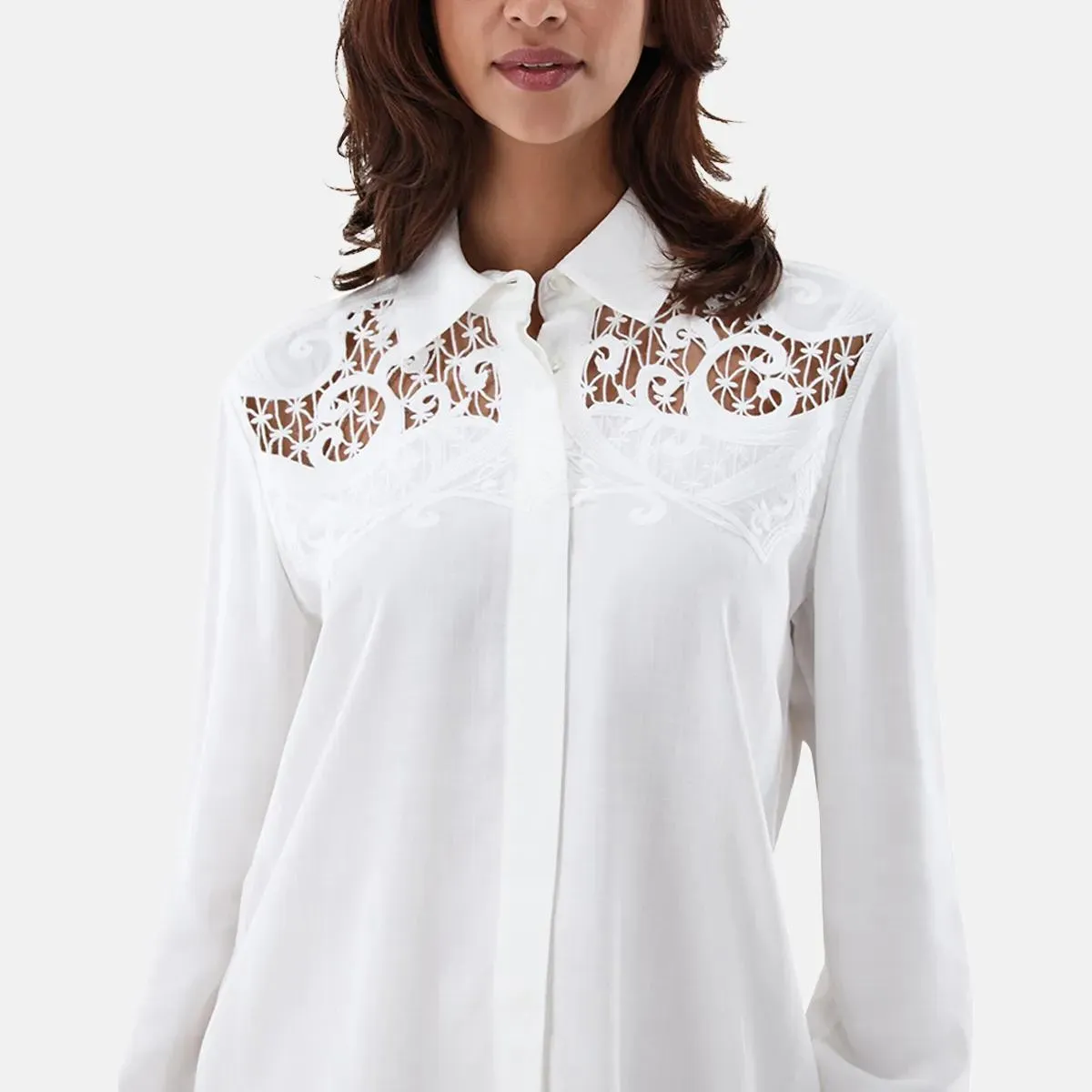 VAN LAACK - Bluse Modern Fit Uni - Größe 38 - beige – Bild 2