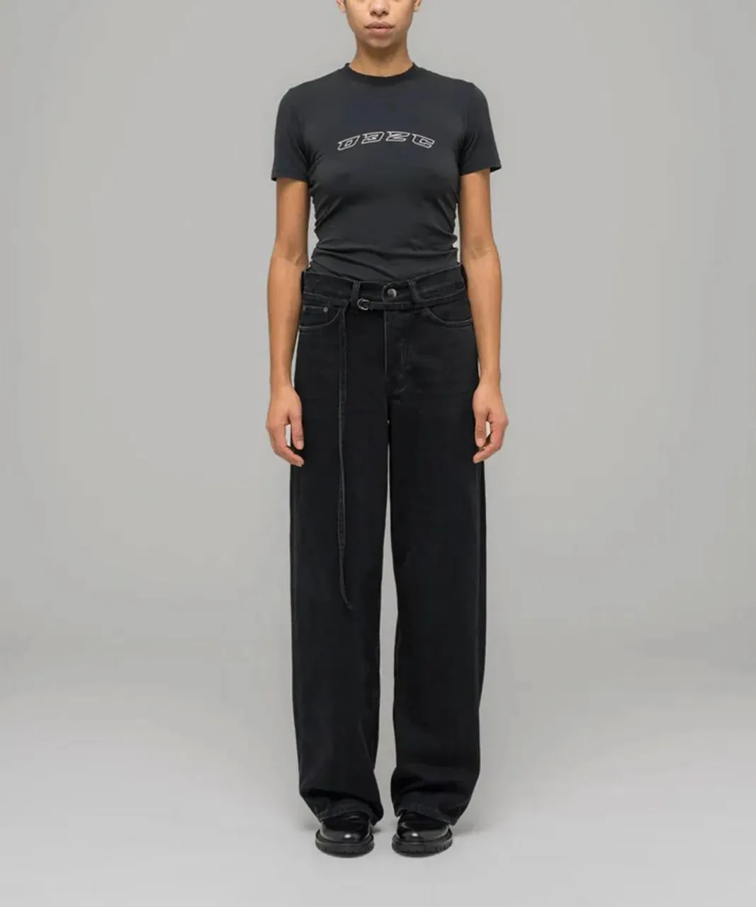 032c - Wide-Leg Black Jeans With High Waist - Größe 27 - schwarz 032c - Wide-Leg Black Jeans With High Waist - Größe 27 - schwarz