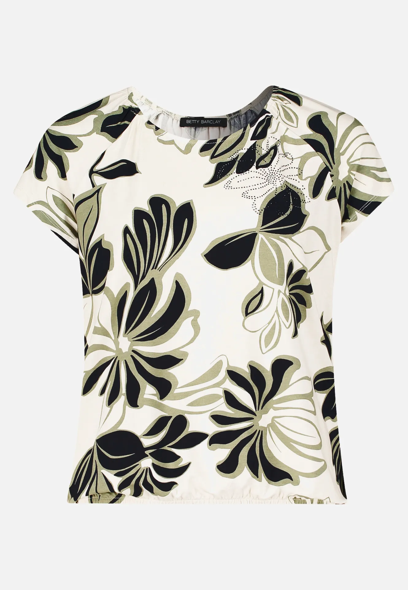 Printshirt mit Gummizug – Bild 3