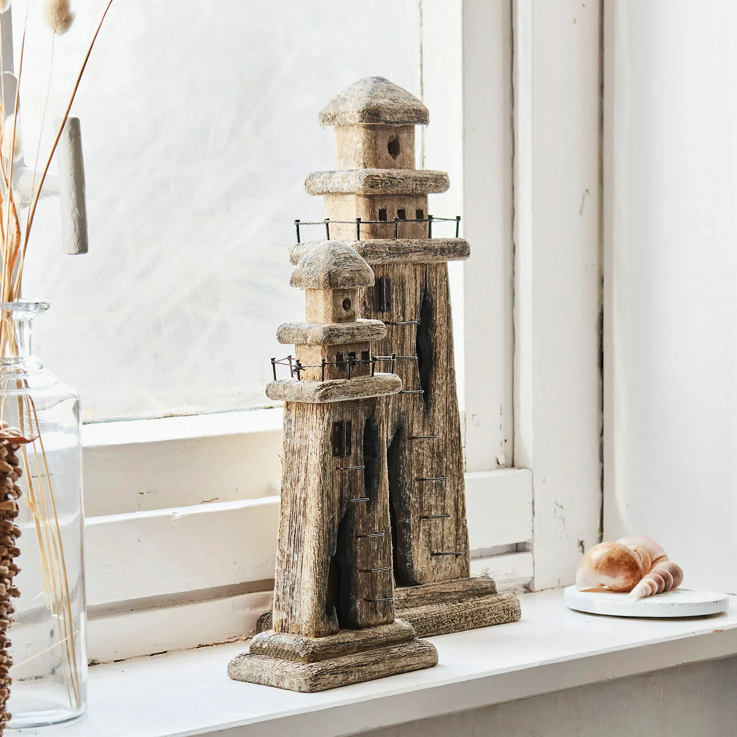 Deko-Leuchtturm 2er Set Bourgneuf Deko-Leuchtturm 2er Set Bourgneuf