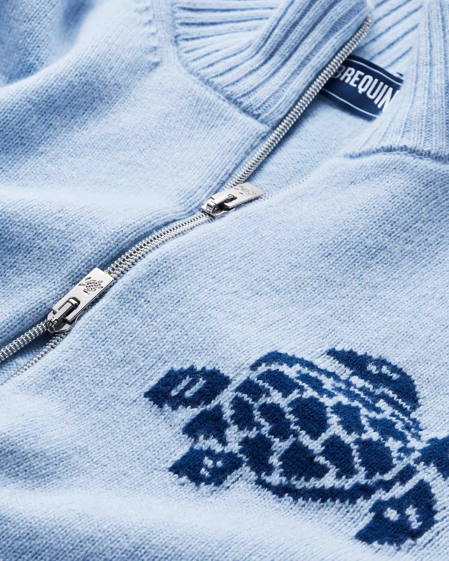 Vilebrequin - Turtle Pulloverjacke Aus Kaschmir Und Wolle Für Herren - Pullover - Juan - Blau - Größe XL – Bild 5