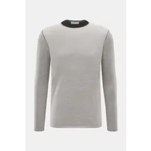 Kiefermann - Herren - Merino Rundhalspullover %27Lutzs%27 hellgrau meliert Kiefermann - Herren - Merino Rundhalspullover %27Lutzs%27 hellgrau meliert