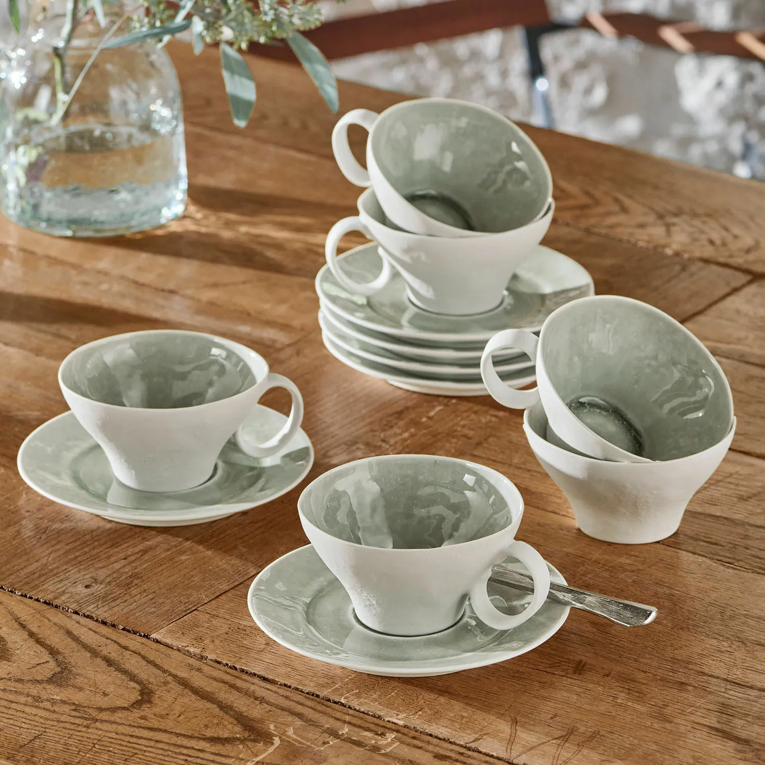 Tasse mit Untertasse 6er Set Braganza – Bild 2