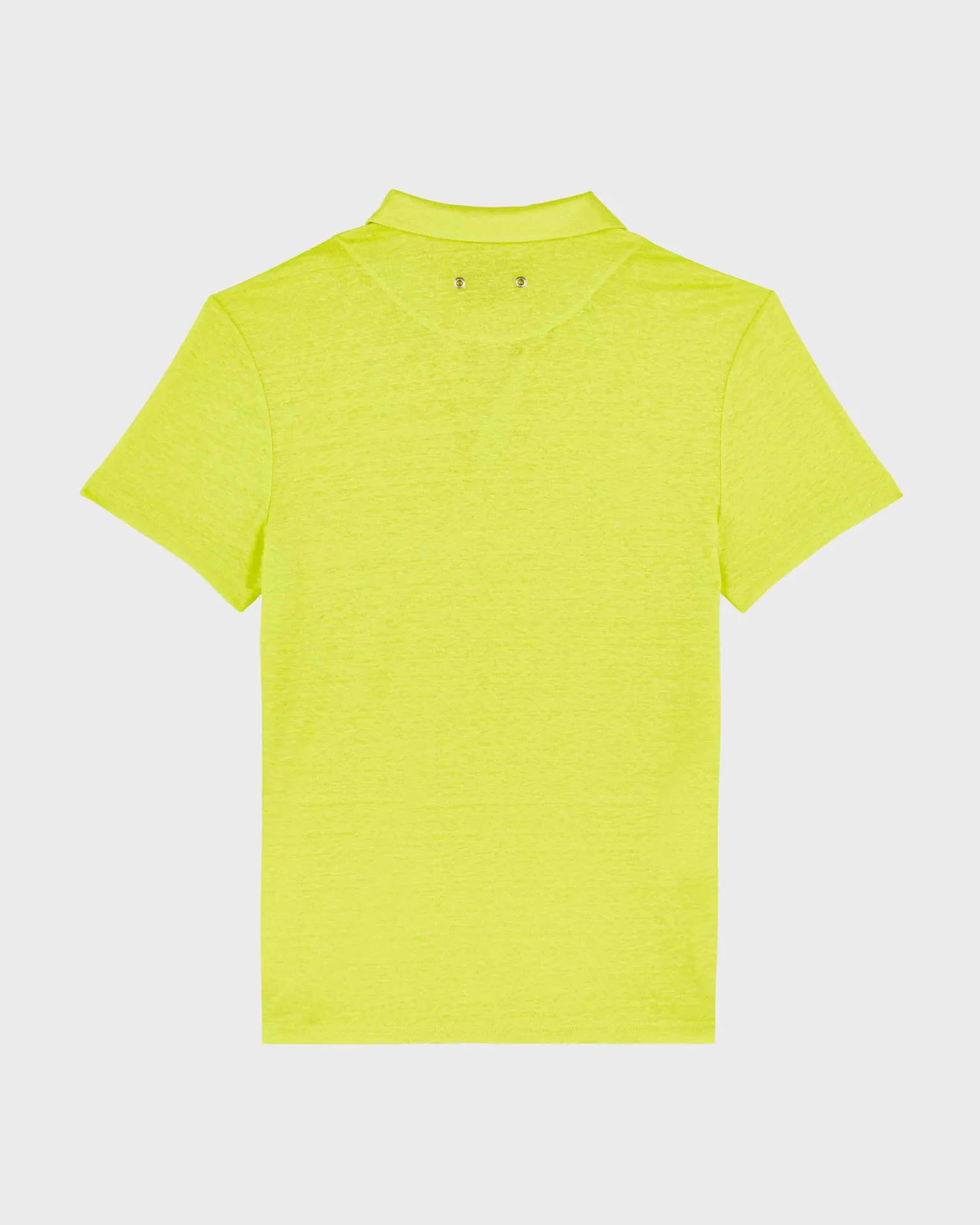 Vilebrequin - Einfarbiges Polohemd Aus Leinenjersey Für Herren - Polohemd - Pyramid - Grün - Größe S – Bild 2