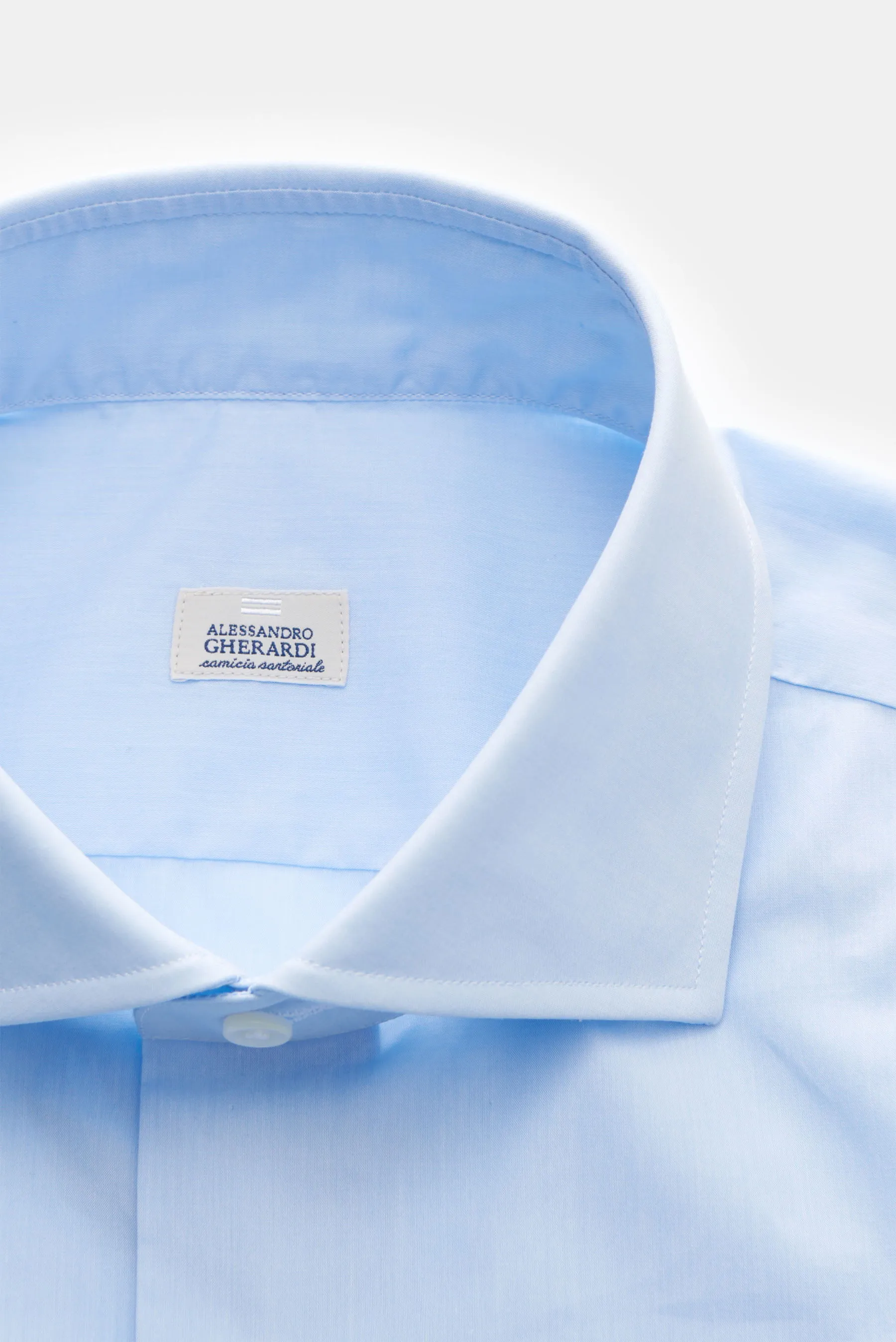 Gherardi - Herren - Business Hemd Haifisch-Kragen hellblau – Bild 2