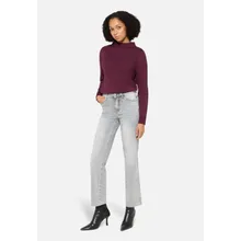 Strickpullover mit Stehkragen