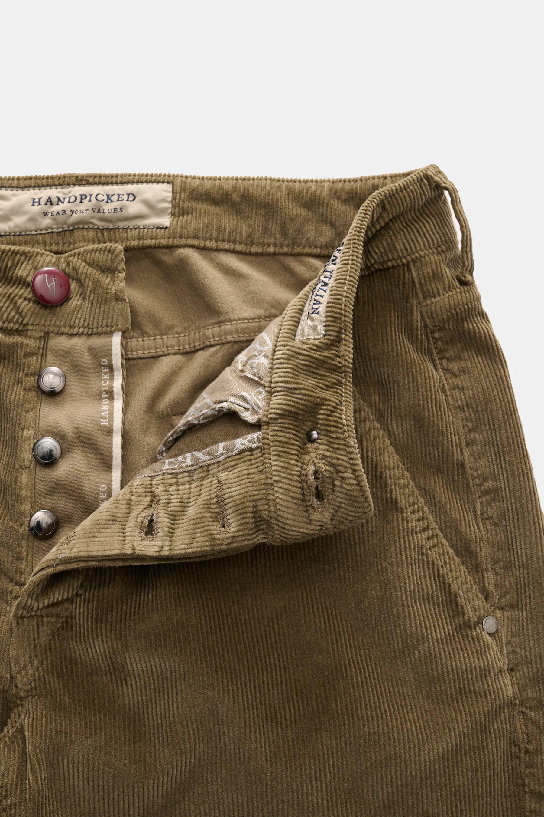 HandPicked - Herren - Cordhose 'Parma' oliv – Bild 4