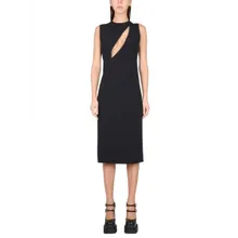 Versace - Sleeveless Midi Dress With Cutouts - Größe 42 - schwarz Versace - Sleeveless Midi Dress With Cutouts - Größe 42 - schwarz