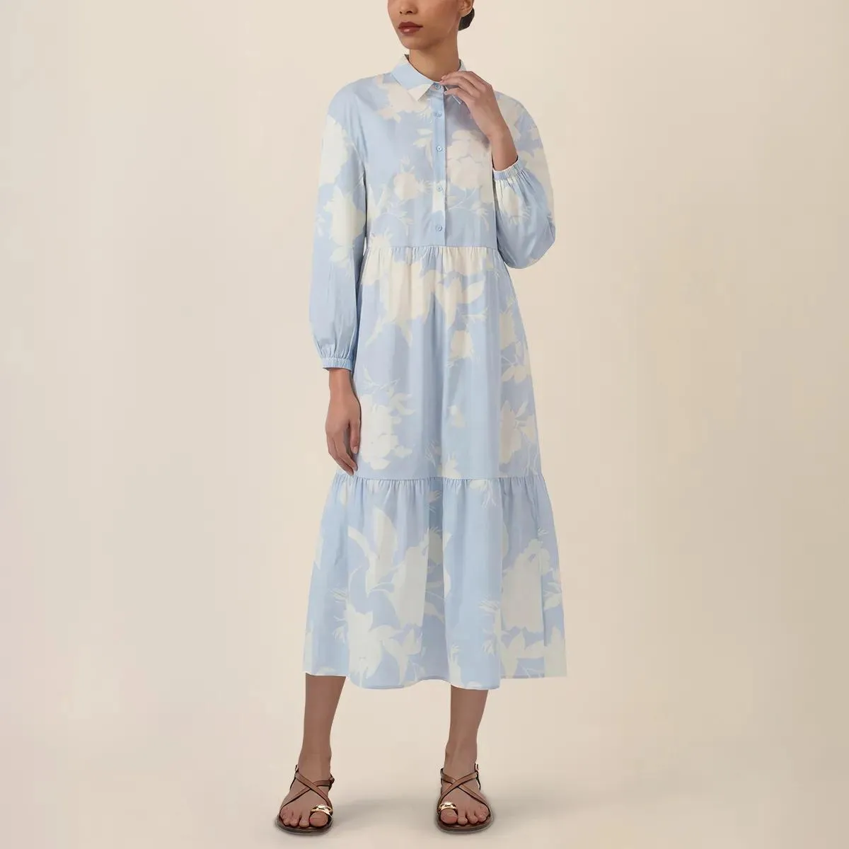 Apart - Midi Kleid - Größe 34 - blau – Bild 2