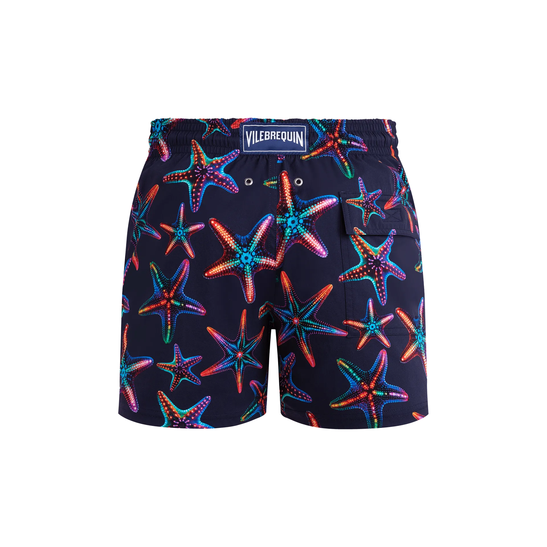 Vilebrequin Kurze Disco Stars Stretch-badeshorts Für Herren - Moorise - Blau - Größe XXXL – Bild 2