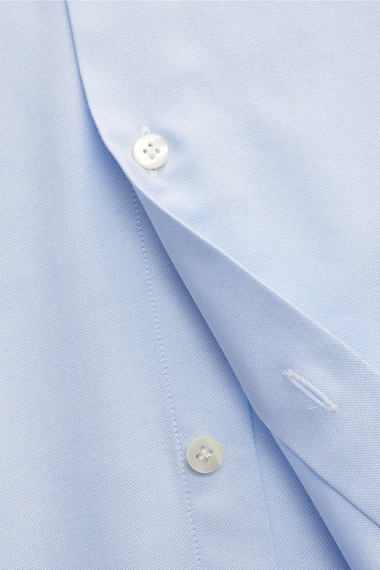 Guglielminotti - Herren - Oxford-Hemd Haifisch-Kragen hellblau – Bild 4