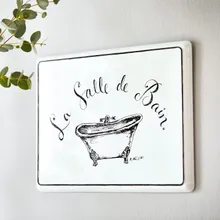 Deko-Schild La salle de bain Deko-Schild La salle de bain