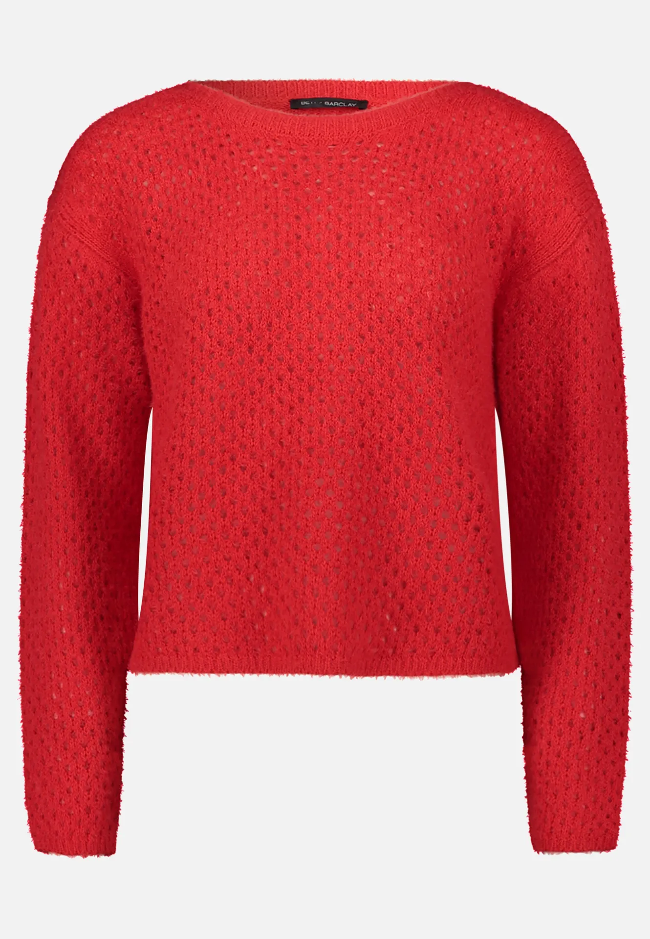 Lochstrick-Pullover langarm – Bild 3