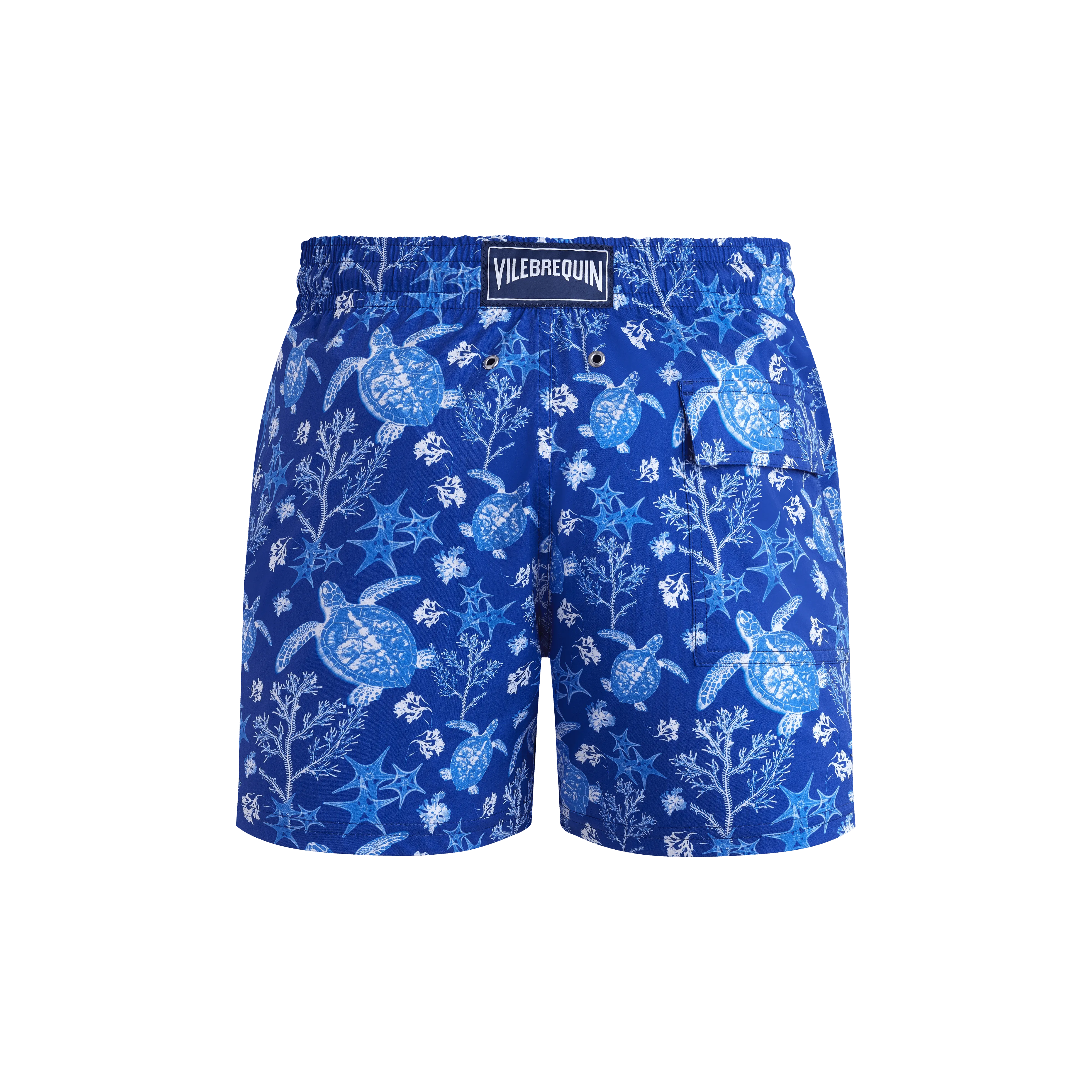 Vilebrequin Kurze X-ray Turtles Stretch-badeshorts Für Herren - Moorise - Blau - Größe S – Bild 2