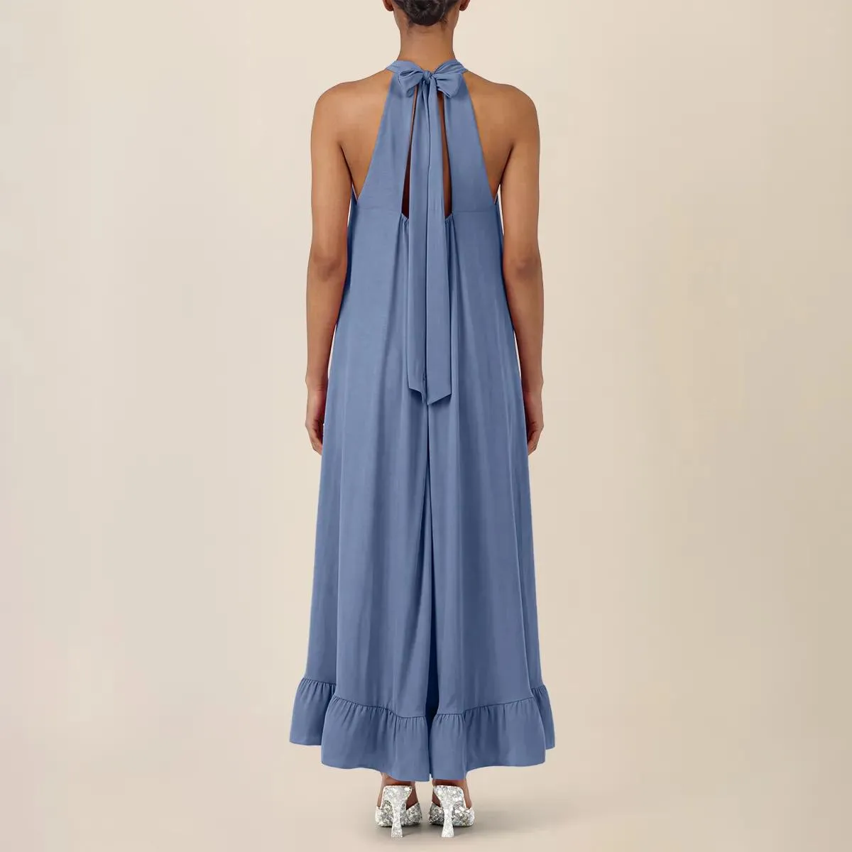 Apart - Chiffonkleid - Größe 42 - blau – Bild 2