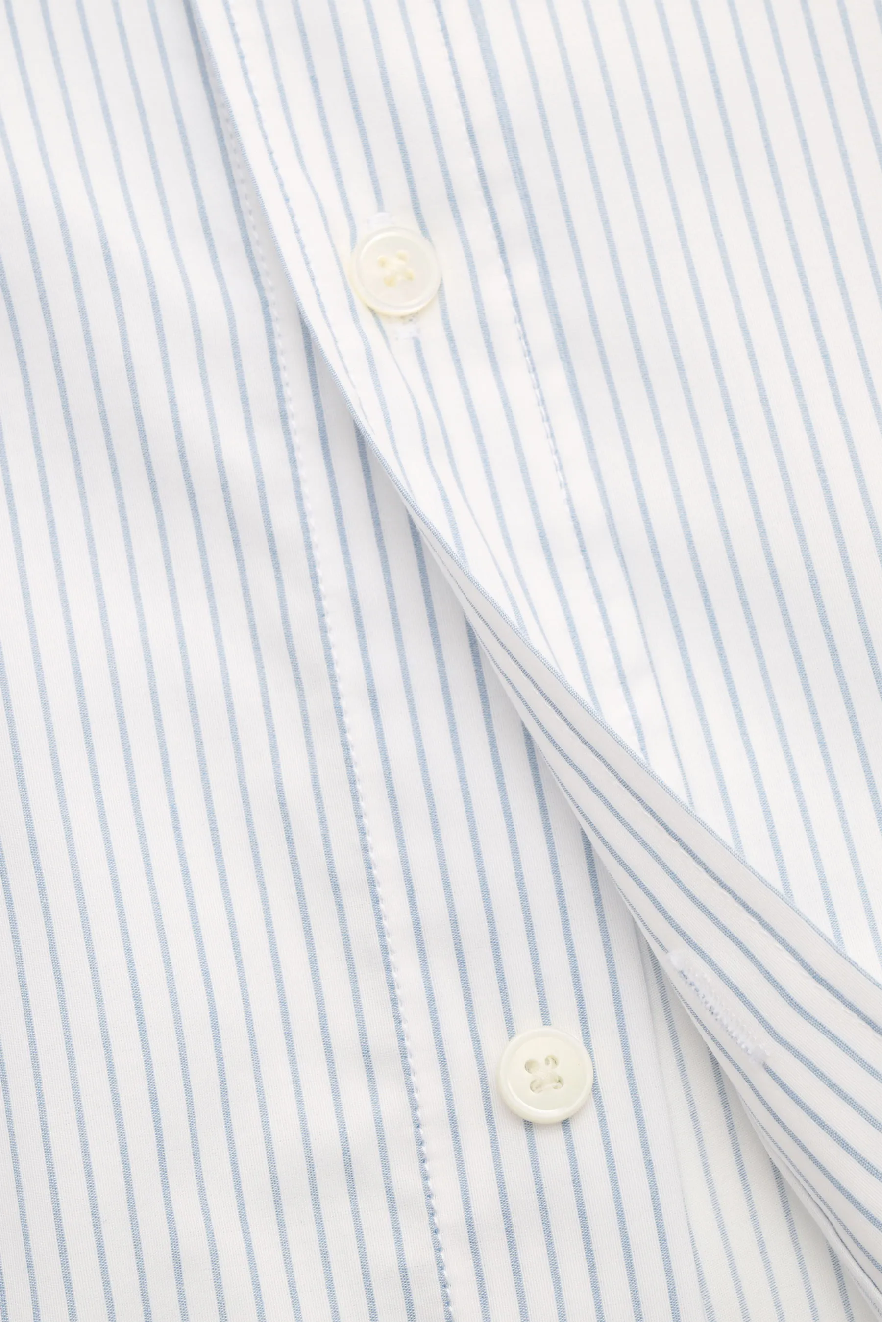 Ami Paris - Herren - Casual Hemd Kent Kragen rauchblau/weiß gestreift – Bild 4