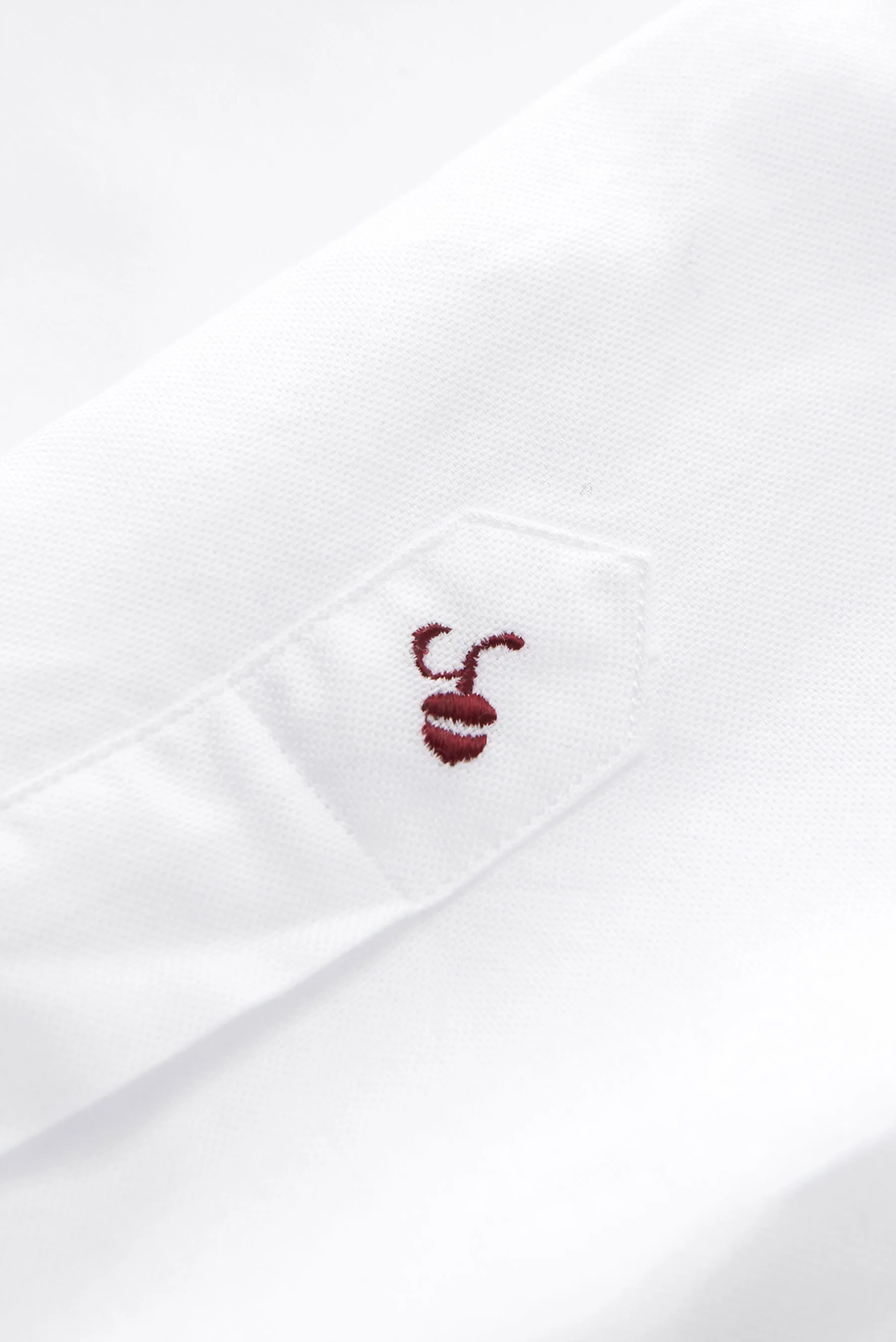 Glanshirt - Herren - Oxford-Hemd Haifisch-Kragen weiß – Bild 4