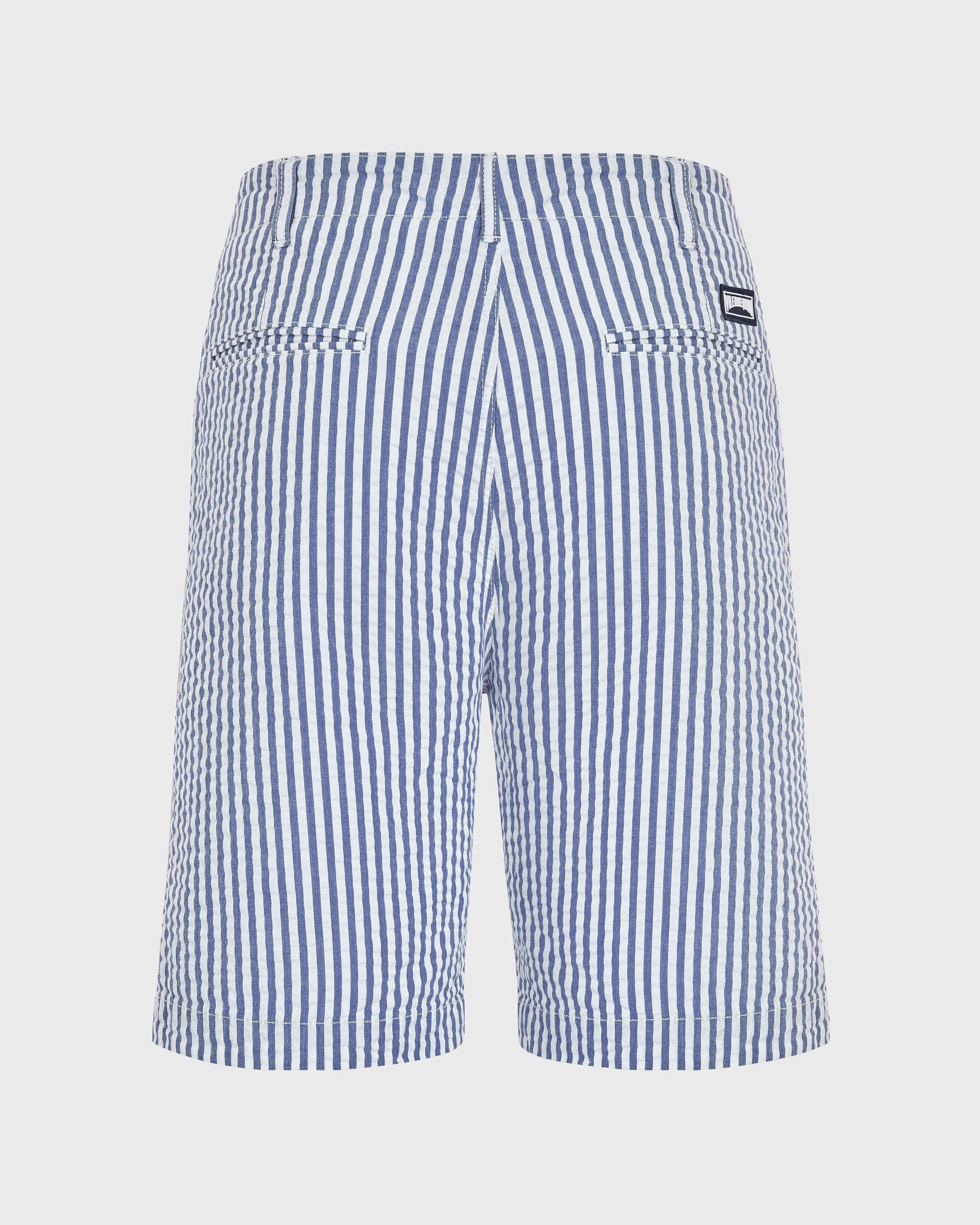 Vilebrequin - Ultraleichte Seersucker Chino-bermudashorts Für Herren - Bermuda - Ponche - Blau - Größe 29 – Bild 2
