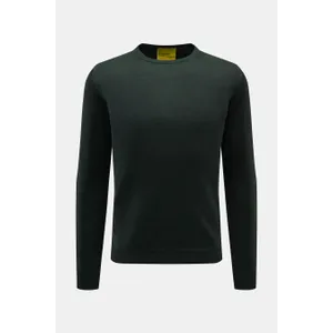 B.F. Knitwear - Herren - Merino Rundhalspullover dunkelgrün B.F. Knitwear - Herren - Merino Rundhalspullover dunkelgrün