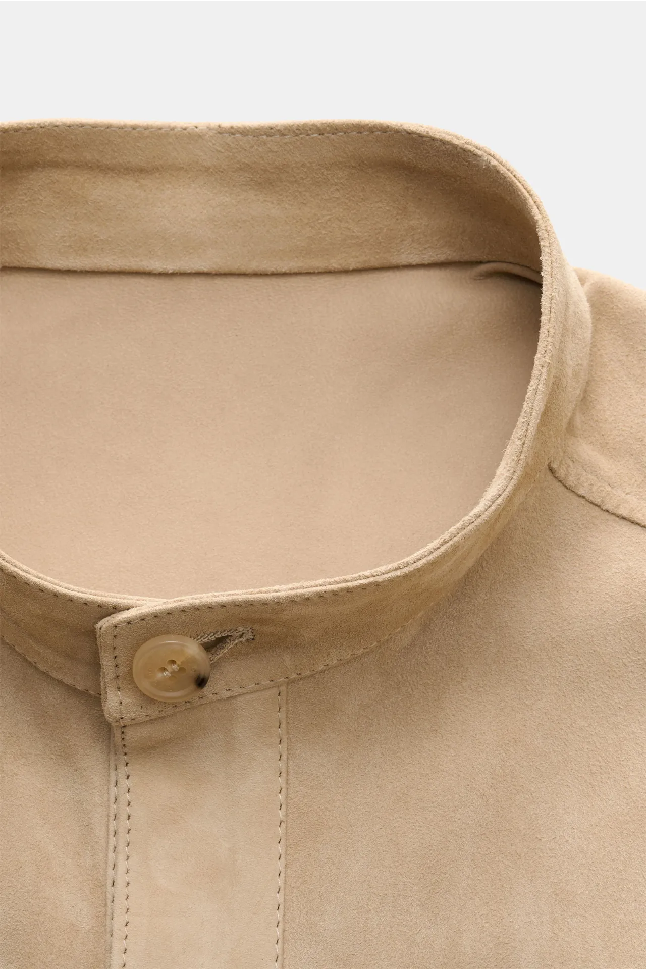 Rifugio - Herren - Veloursleder-Overshirt beige – Bild 3