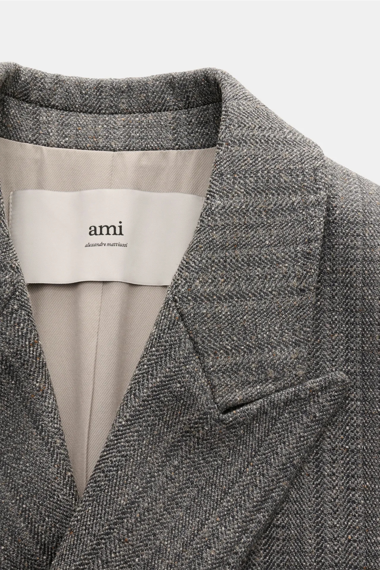 Ami Paris - Herren - Mantel grau meliert – Bild 3