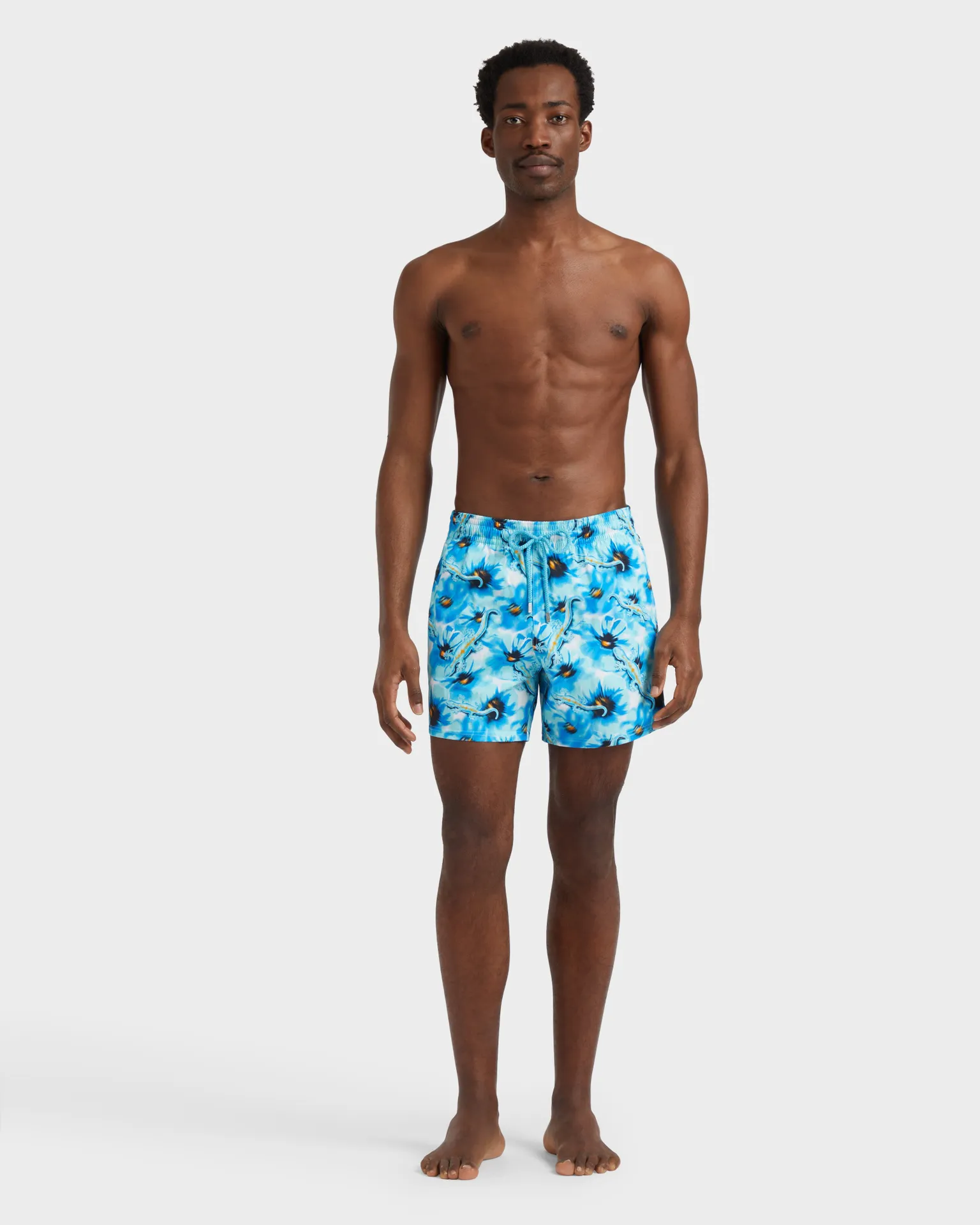 Vilebrequin - Kurze Poppies And Geckos Stretch-badeshorts Für Herren - Bademode - Monrise - Blau - Größe M – Bild 3