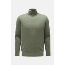Maurizio Baldassari - Herren - Cashmere Pullover %27Open Turtle Neck%27 graugrün meliert Maurizio Baldassari - Herren - Cashmere Pullover %27Open Turtle Neck%27 graugrün meliert