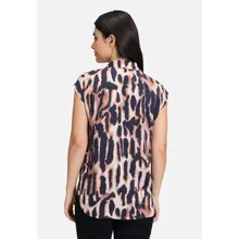 Satin-Bluse mit Kragen Satin-Bluse mit Kragen