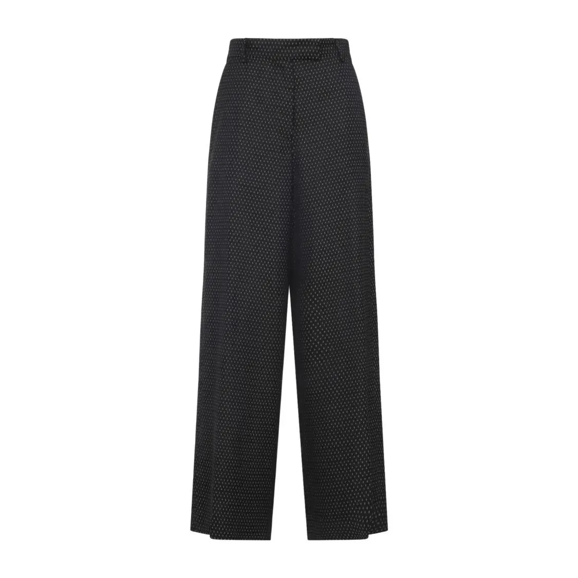 Dries Van Noten - Wide-Leg Trousers With Delicate Dotted Pattern And - Größe 36 - schwarz Dries Van Noten - Wide-Leg Trousers With Delicate Dotted Pattern And - Größe 36 - schwarz