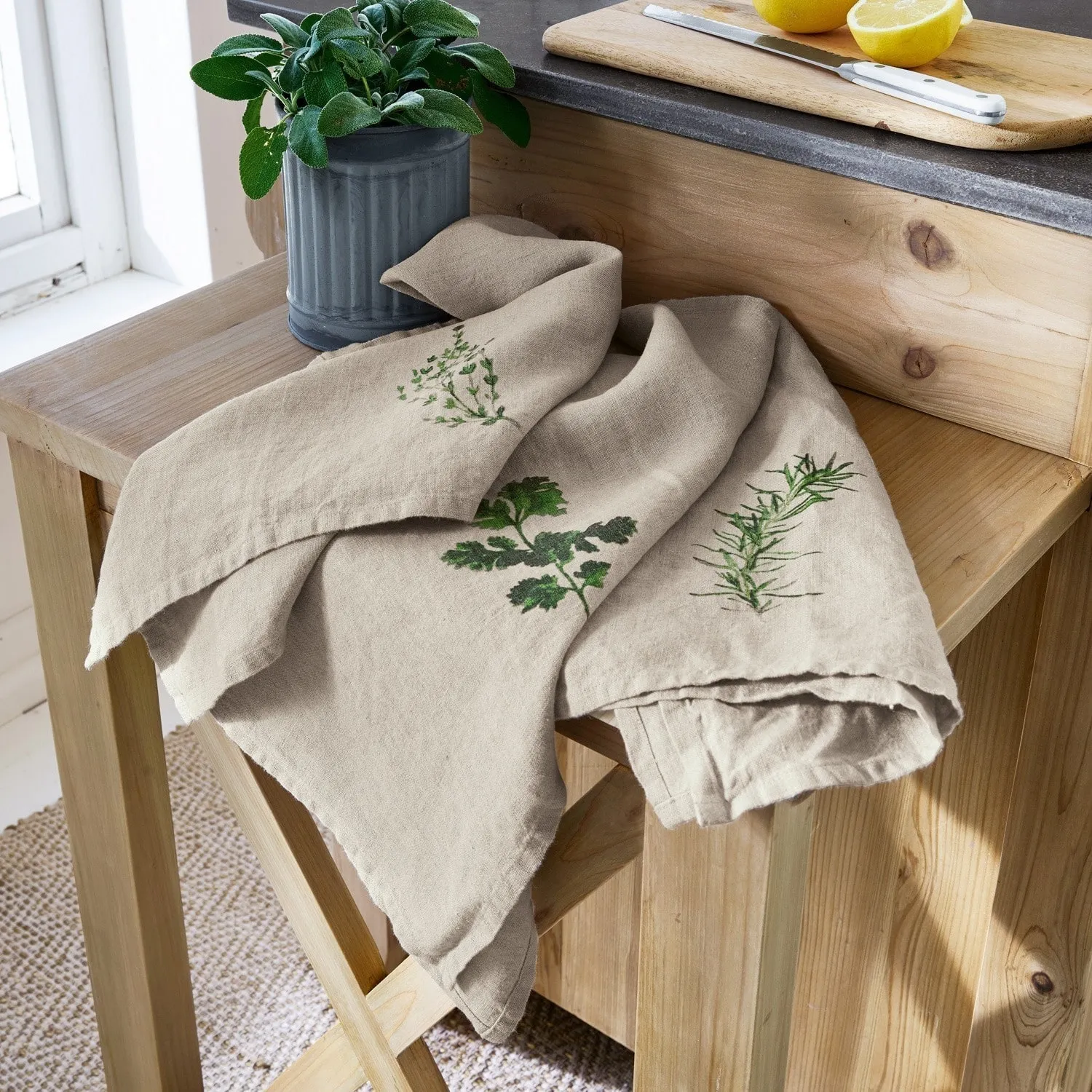 Geschirrtuch 3er Set Herbal Gardens – Bild 2