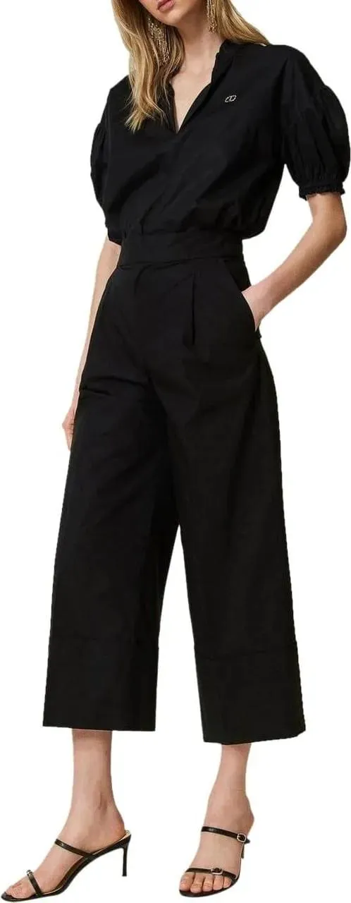 Twin-Set - Trousers Black - Größe 38 - schwarz – Bild 4