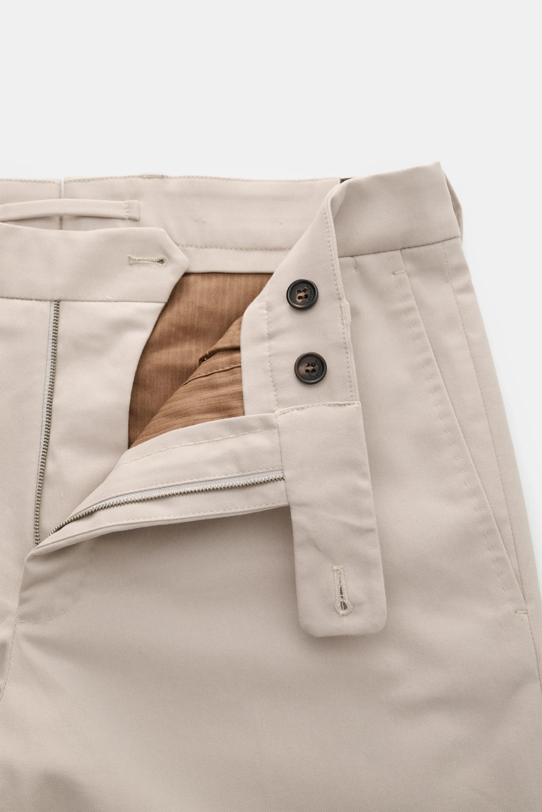 Incotex - Herren - Chino 'High Comfort' beige – Bild 4
