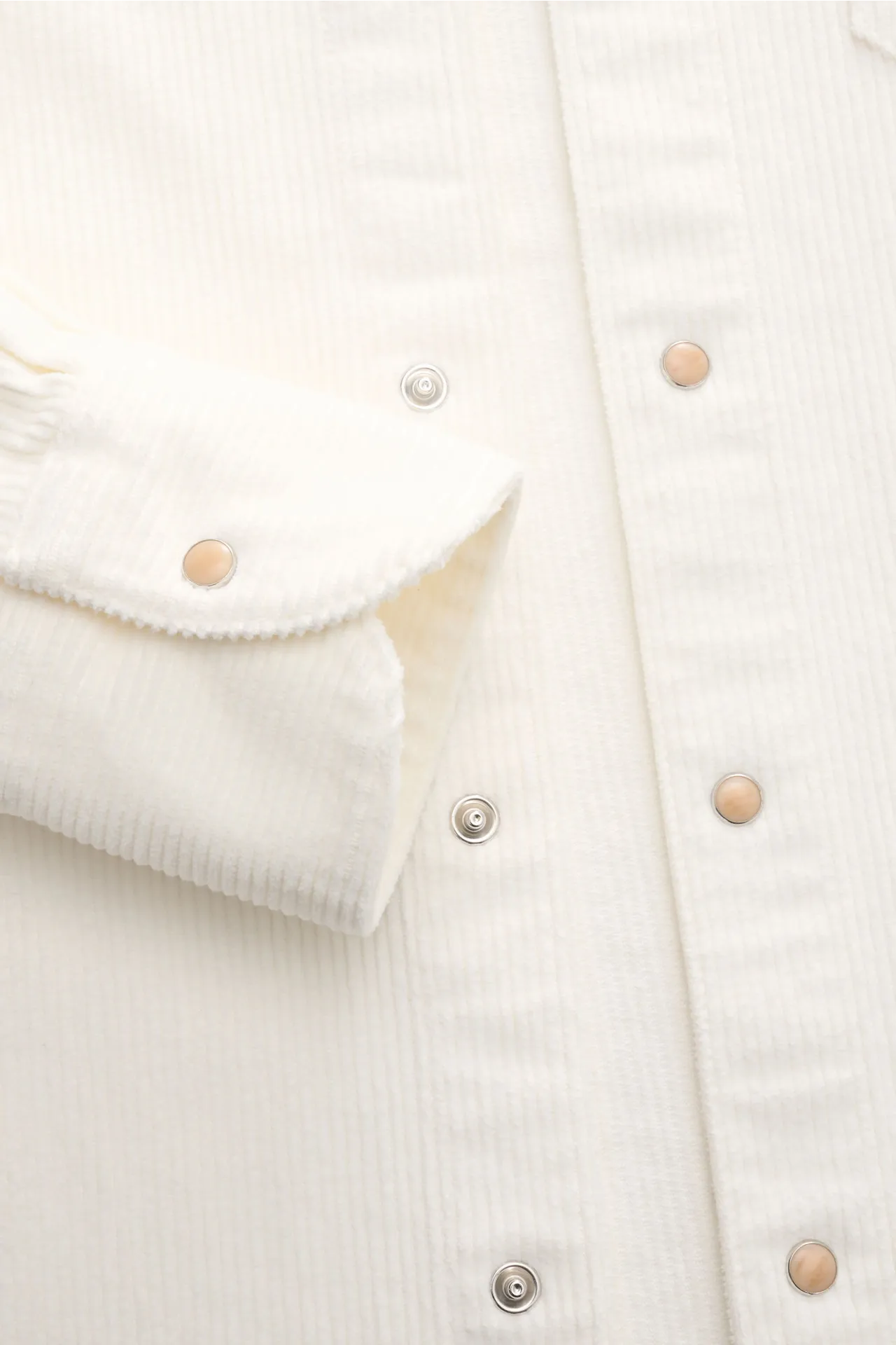 Ace Denim - Herren - Cord-Overshirt offwhite – Bild 3