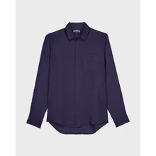 Vilebrequin - Turtle Monogram Hemd Aus Leinen Und Baumwolle Für Herren - Hemd - Caroubis - Blau - Größe L Vilebrequin - Turtle Monogram Hemd Aus Leinen Und Baumwolle Für Herren - Hemd - Caroubis - Blau - Größe L