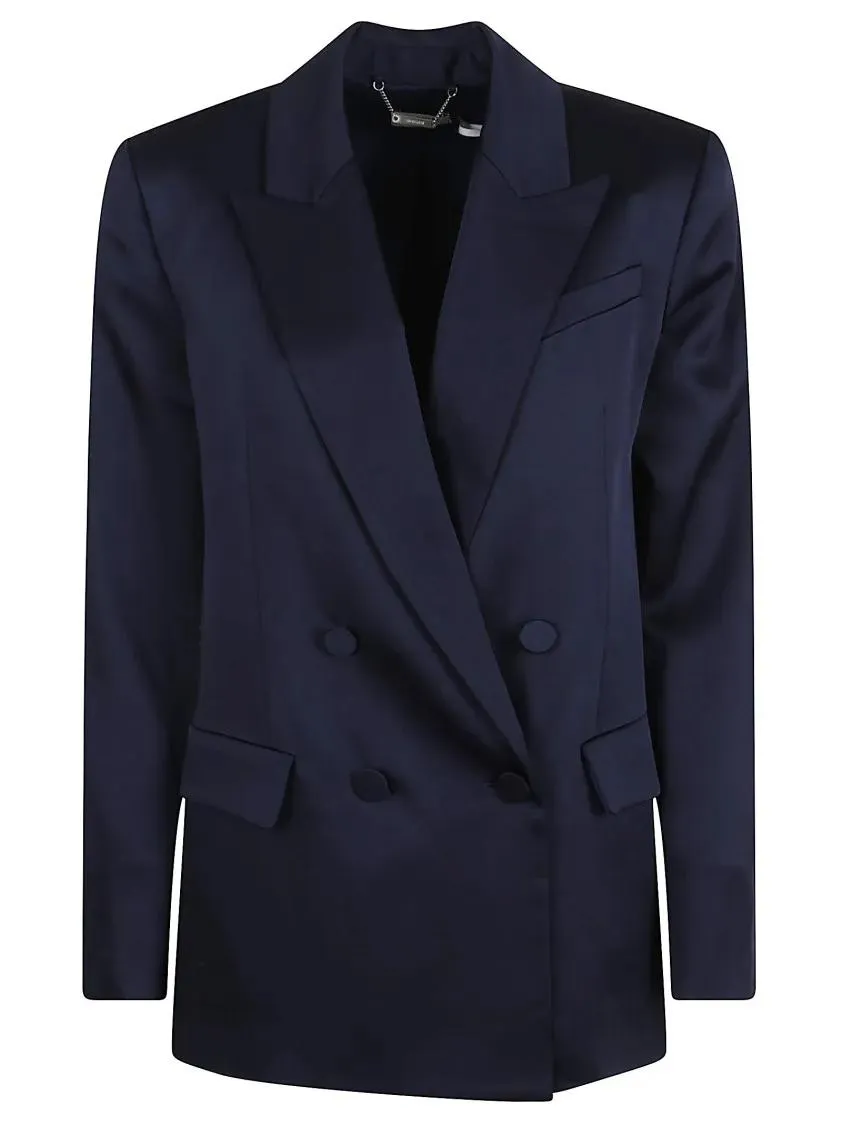 JONATHAN SIMKHAI - Double-Breasted Blazer With Sharp Lapels - Größe 2 - blau JONATHAN SIMKHAI - Double-Breasted Blazer With Sharp Lapels - Größe 2 - blau