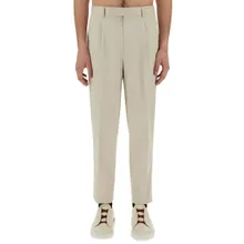 Zegna - Tailored Pants With Front Pleat - Größe 50 - beige Zegna - Tailored Pants With Front Pleat - Größe 50 - beige