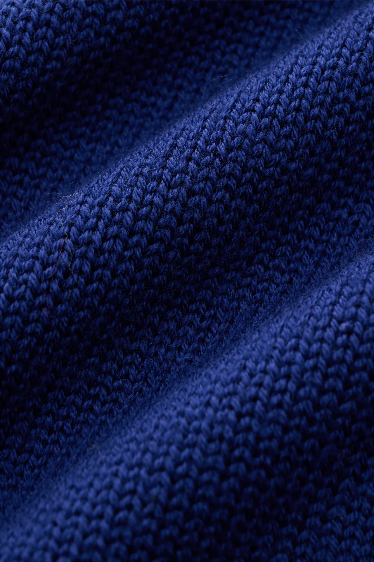 B.F. Knitwear - Herren - Merino Rundhalspullover dunkelblau – Bild 4