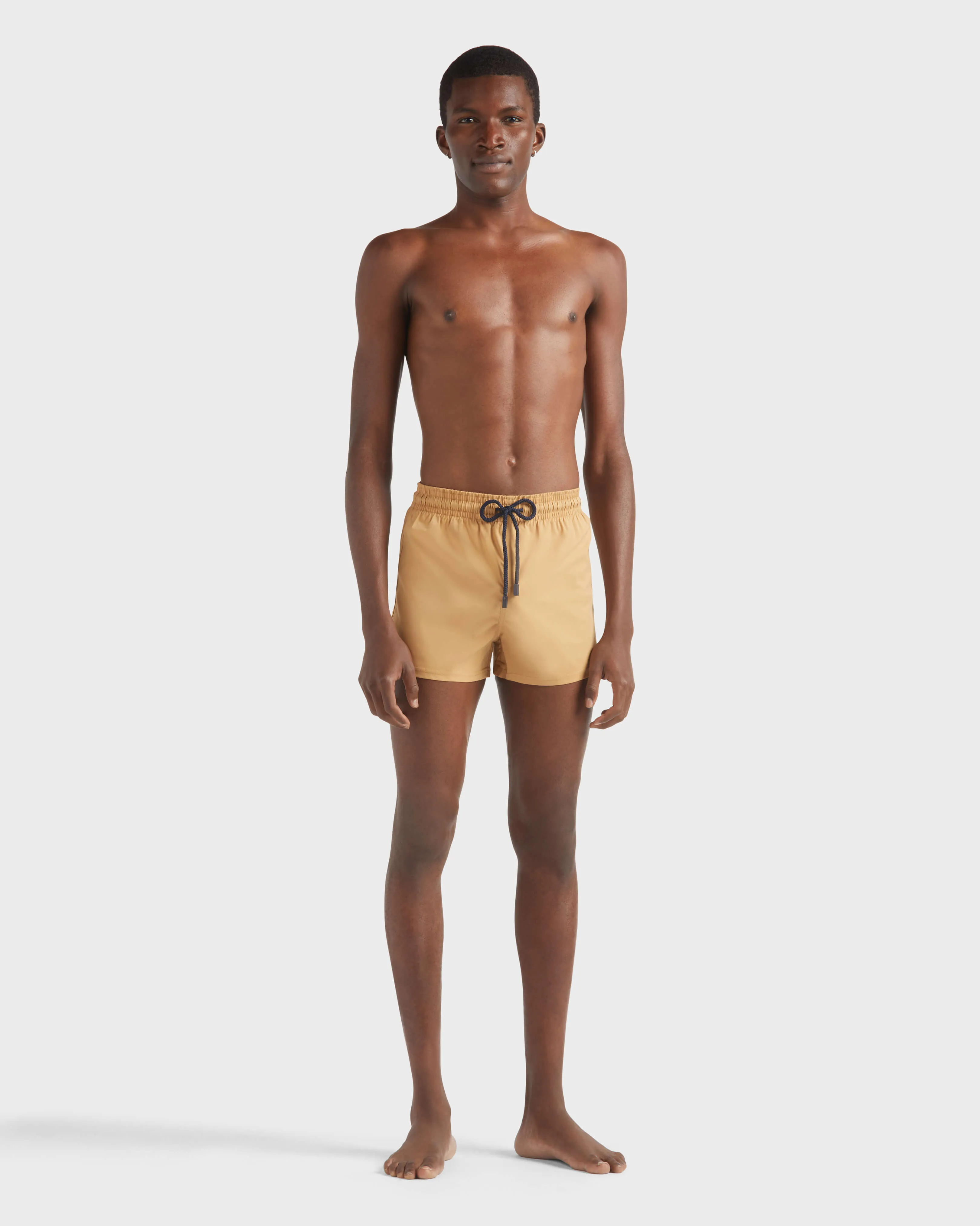 Vilebrequin - Kurze Und Figurbetonte Einfarbige Stretch-bademode Für Herren - Bademode - Man - Marone - Größe S – Bild 3