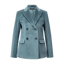 WEEKEND Max Mara - Doppelreihiger Blazer Katanga aus Samt - Größe 44 - blau WEEKEND Max Mara - Doppelreihiger Blazer Katanga aus Samt - Größe 44 - blau