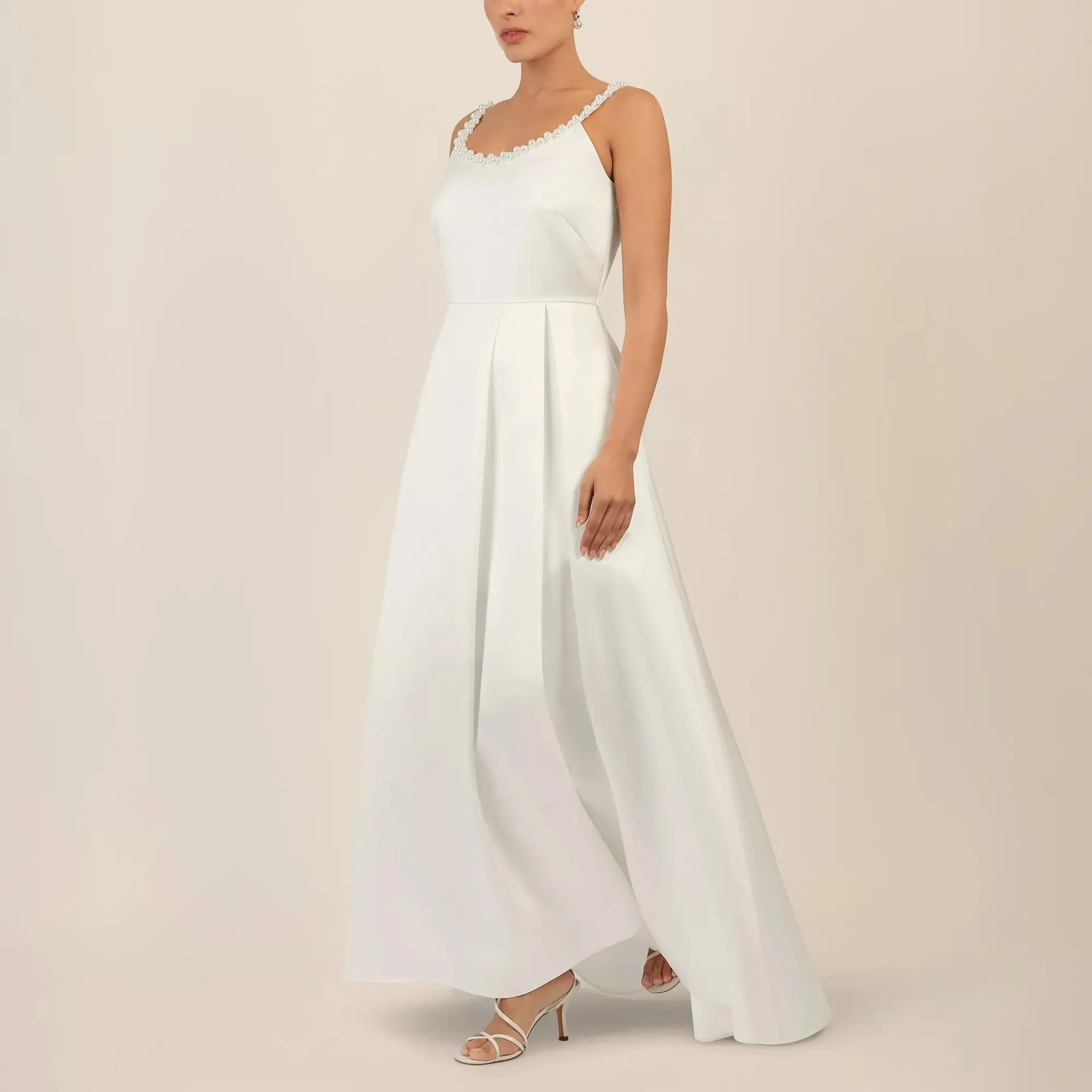 Apart - Satinkleid - Größe 40 - creme – Bild 4