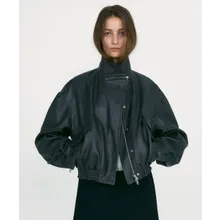 Low Classic - LOW CLASSIC Graue Kunstlederjacke - Größe S - multi Low Classic - LOW CLASSIC Graue Kunstlederjacke - Größe S - multi