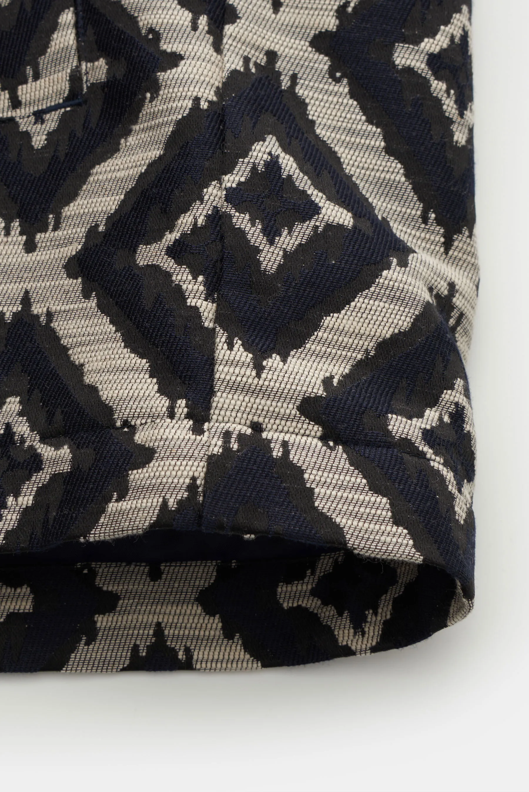 NN.07 - Herren - Jacquard-Jacke 'Clyde' navy/creme/schwarz gemustert – Bild 6